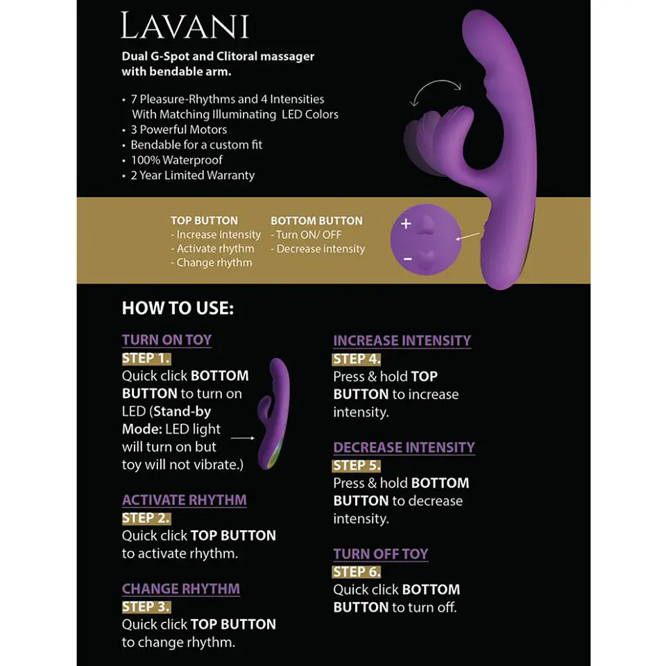 Vibrador LAVANI by KAMA SUTRA 6