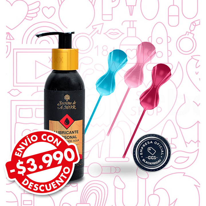 Pack Bolitas Satisfyer Power Balls + Lubricante con Sabor 1