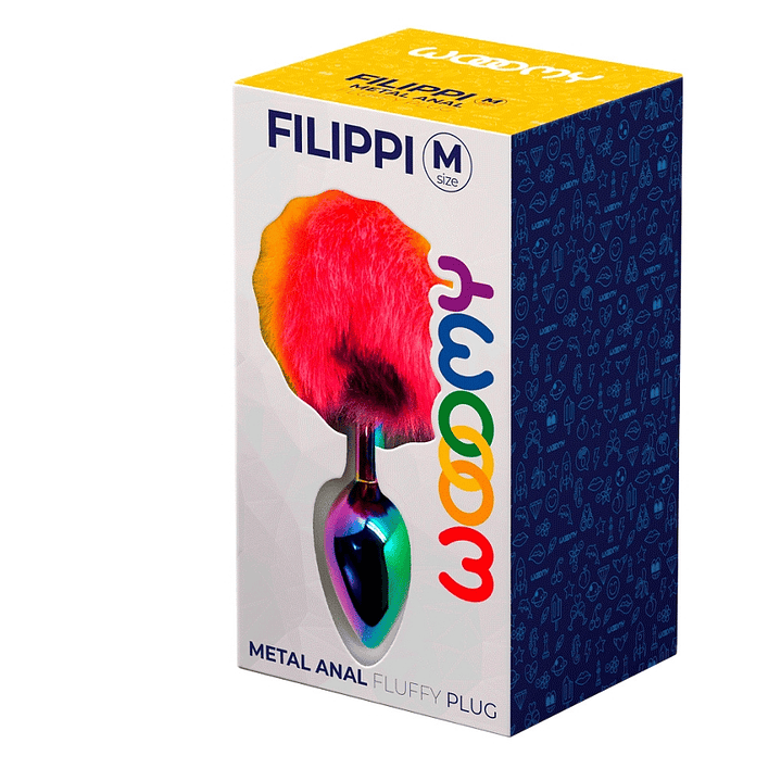 Plug Anal Metálico Multicolor Wooomy Filippi 3