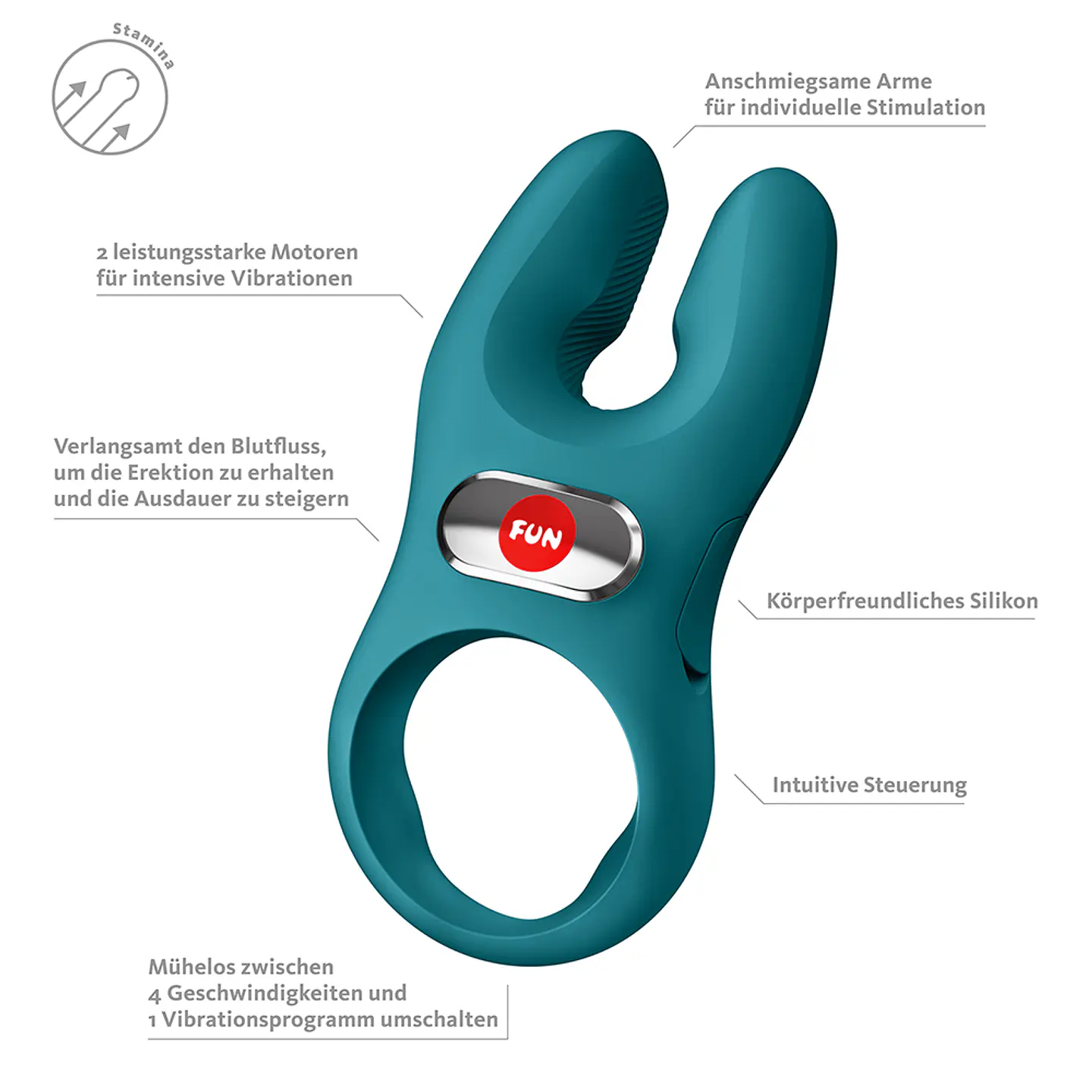 Anillo Vibrador Fun Factory NOS PRO 3