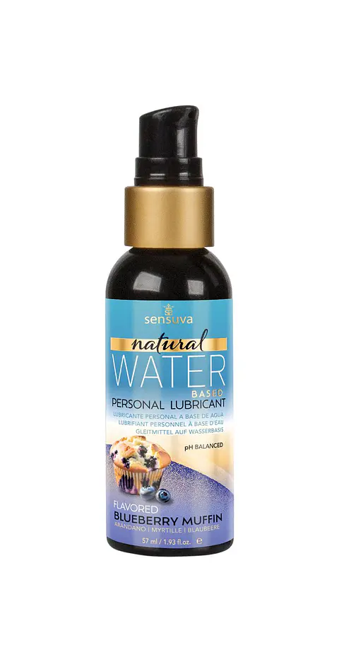 Lubricante base Agua Sensuva sabor Muffin Arándanos