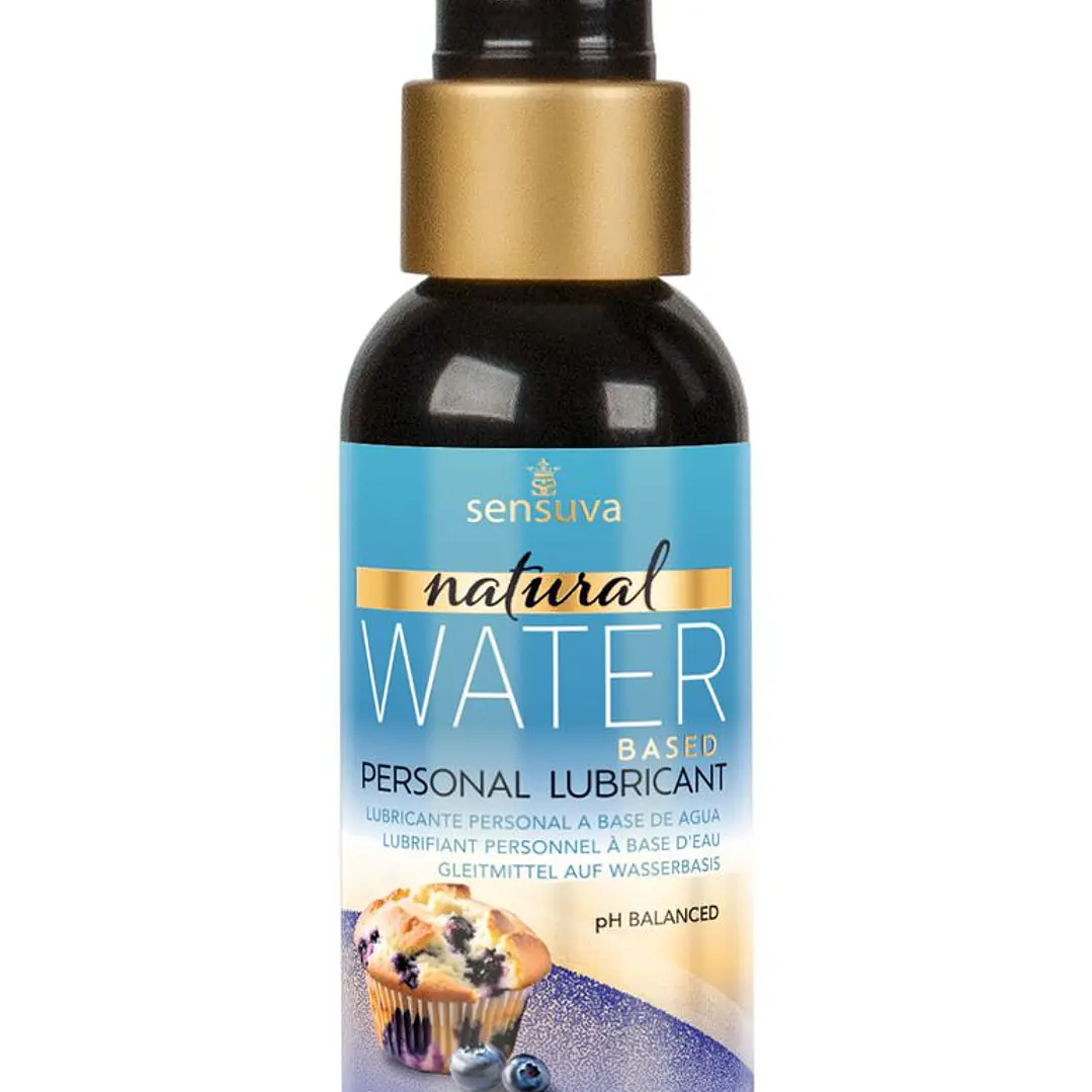 Lubricante base Agua Sensuva sabor Muffin Arándanos 1