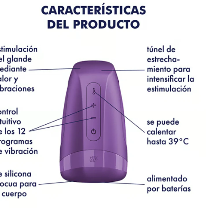 Masturbador Satisfyer Men Heat Vibration 2