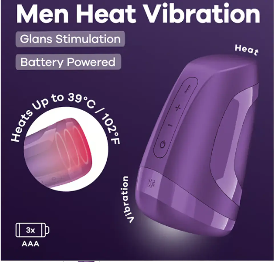 Masturbador Satisfyer Men Heat Vibration 4