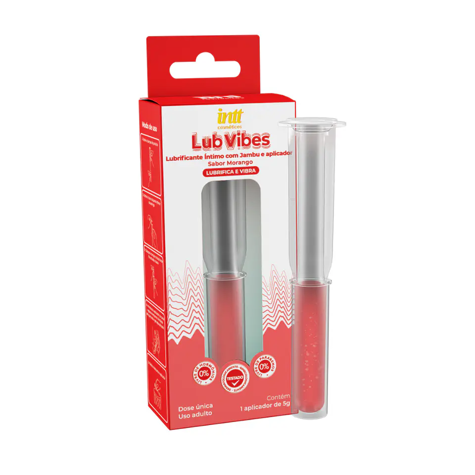 Lubricante con Sabor y Vibración Lub Vibes Intt 3