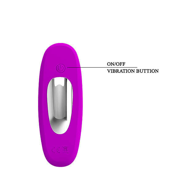 Vibrador Zona G recargable lila con control