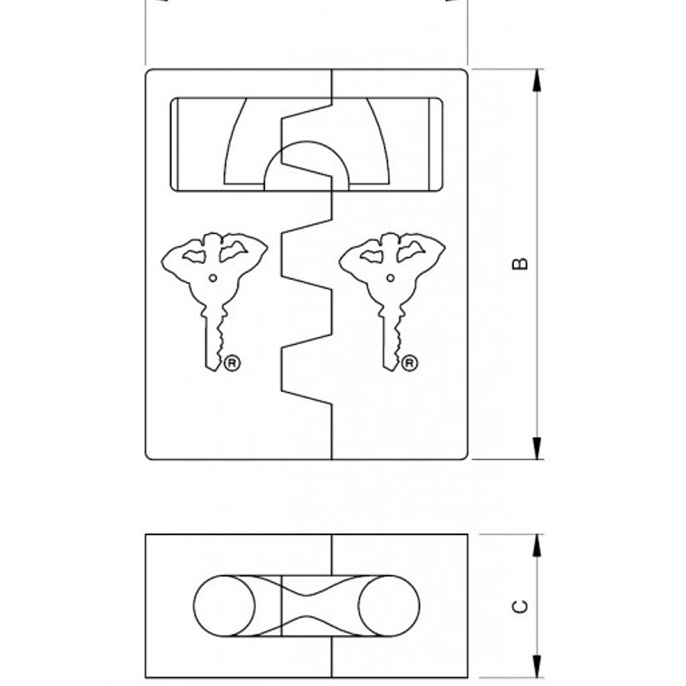 Corazas para Candados C Arco Removible MUL-T-LOCK