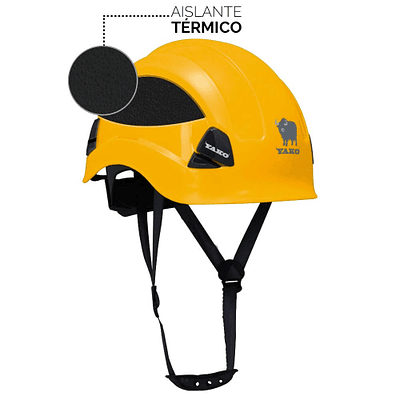 Casco Profesional Yako Steelpro Altura Deporte Construcción - AMARILLO