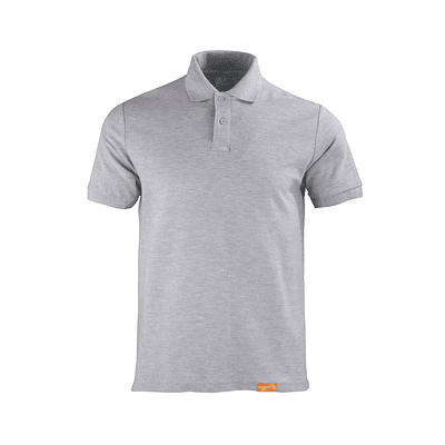 Polera Polo Pique Manga Corta Hombre Super Premium 80/20 UV - GRIS