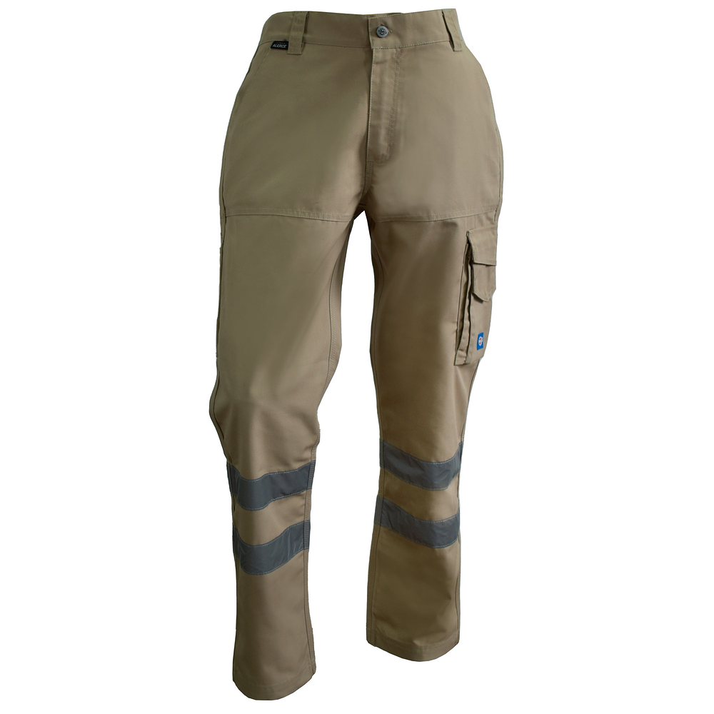 Pantalón Cargo Alerce Canvas Con Cinta Reflectante 80/20 Pol/Alg Colores