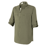 Camisa Lodge Kumen Quickdry UV Gris / Verde / Beige