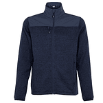 Chaqueta Executive Knit Fleece Hombre Negra / Azul