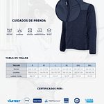 Chaqueta Executive Knit Fleece Hombre Negra / Azul