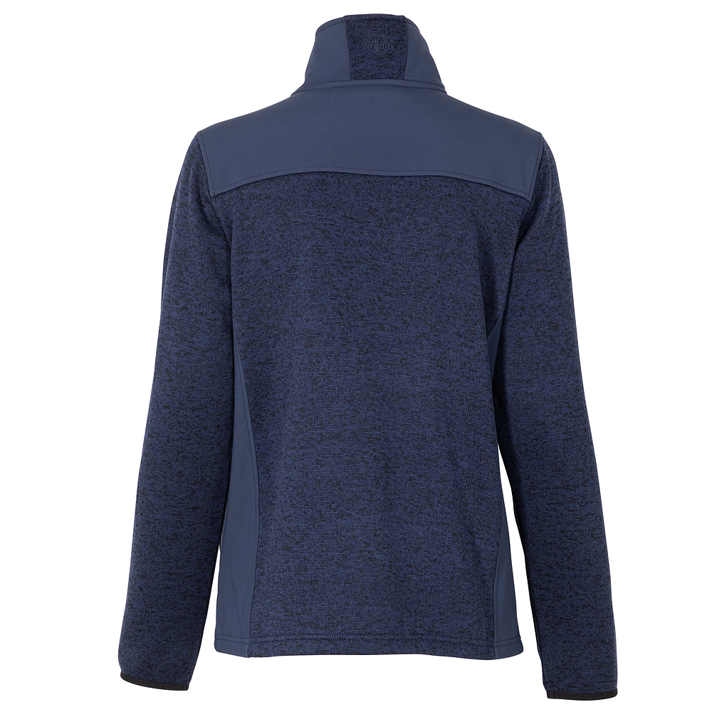 Chaqueta Executive Knit Fleece Mujer Negra / Azul 