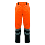 Pantalón Alta Visibilidad Cargo Kumen Gabardina Clase 2 Salmon / Amarillo 