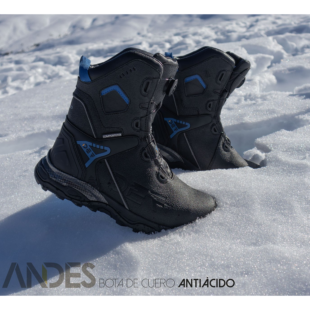 Bota Andes Cuero Antiácido Unisex Thinsulate Fitgo