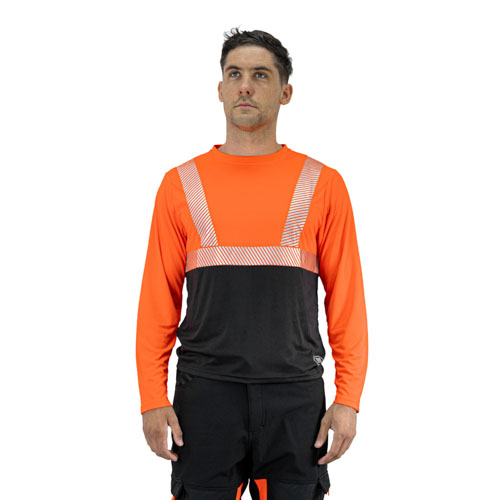 Polera Reflectiva HW Fluor HI-FLEX QuickDry UV Manga Larga R