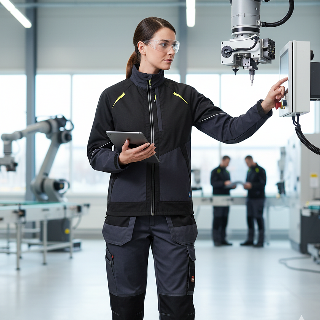 Chaqueta HI VIS Resist Bicolor Ripstop Azul / Gris 10