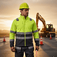 Micropolar Clase 2 Bicolor Manga Larga HI-VIS Alta Visibilidad Salmon/Amarillo - Miniatura 10