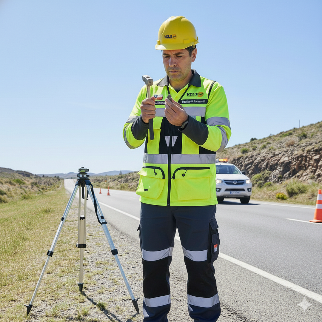 Chaleco Geologo Minero Profesional Fluor Amarillo 3M Scotchlite ISP 2