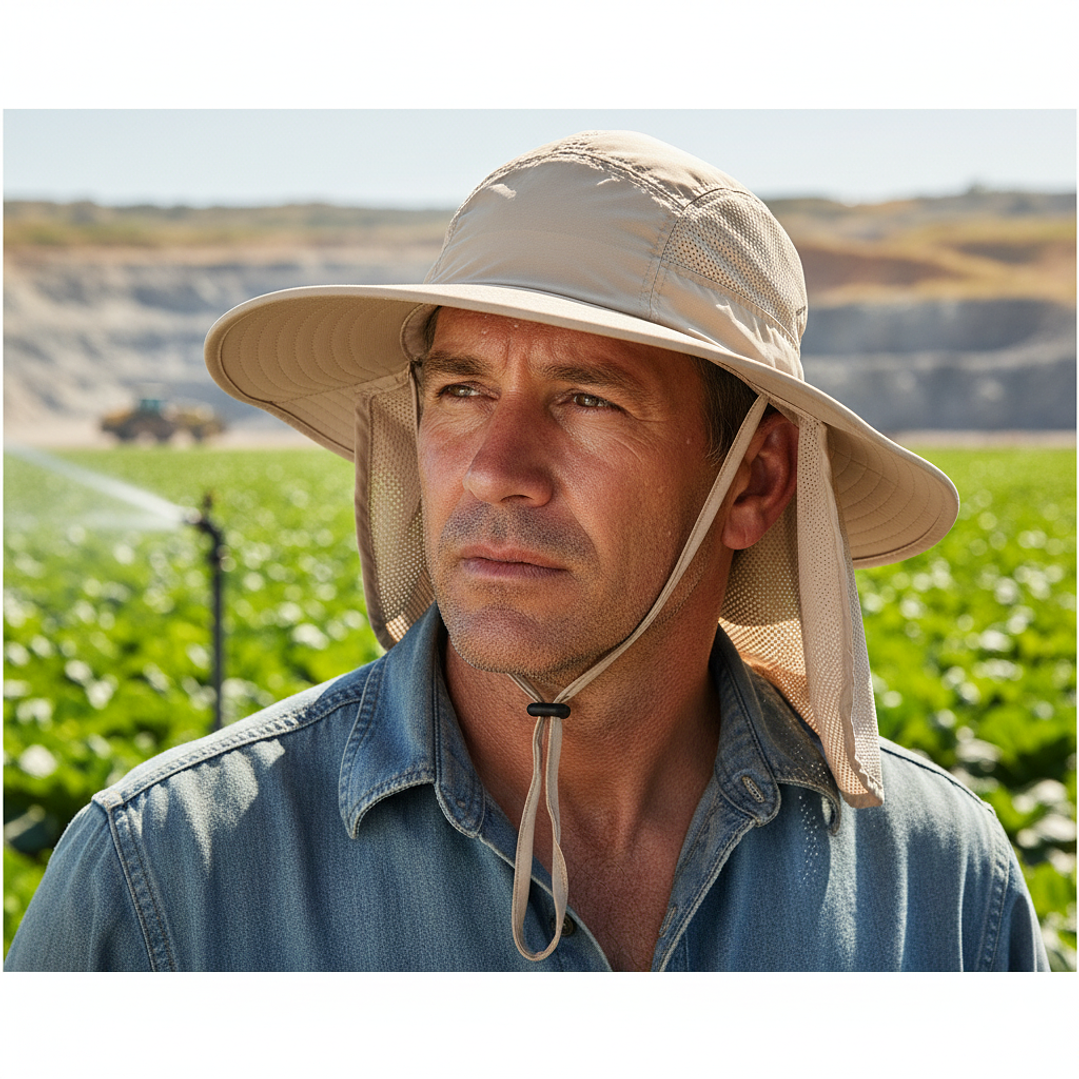 Gorro Agrícola Legionario UV Salmon / Beige  10