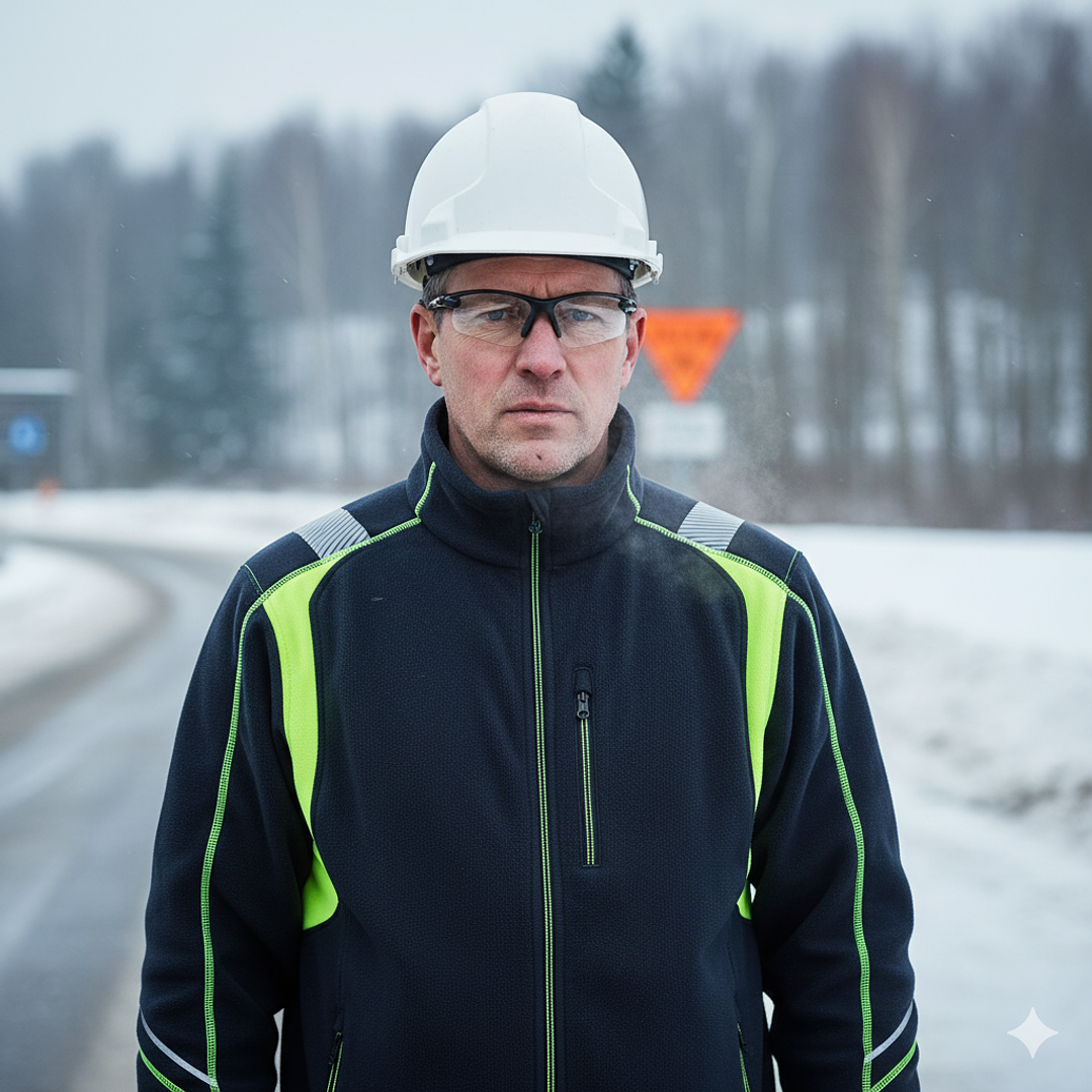 Chaqueta Micropolar Absolute Zero Z-3600 Negro HI VIS 8