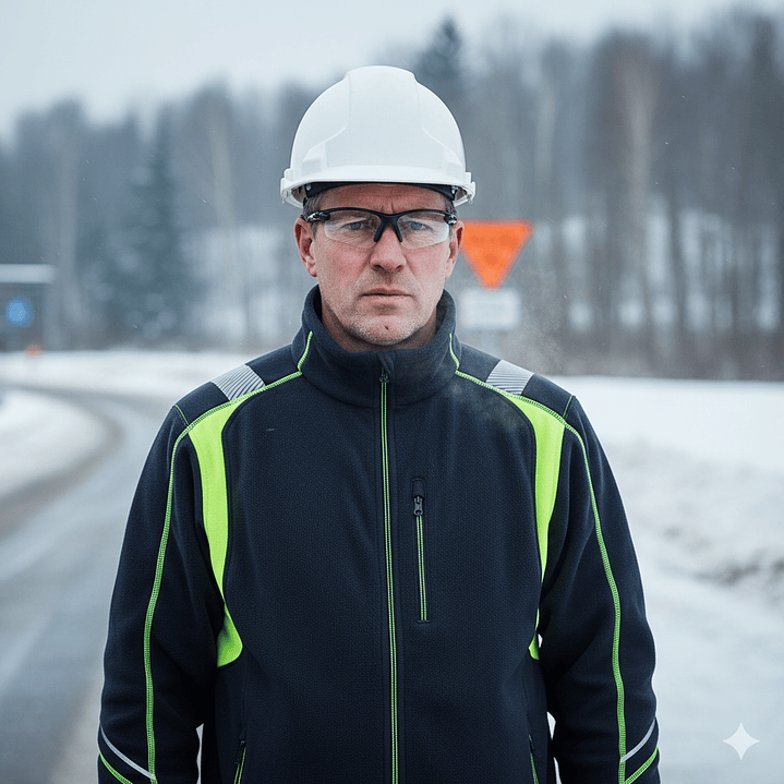 Chaqueta Micropolar Absolute Zero Z-3600 Negro HI VIS 8