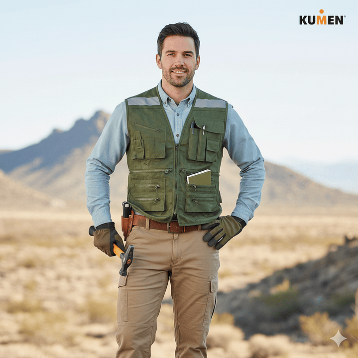 Chaleco Geólogo Doble Poplin Colores 10