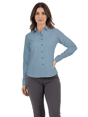 Blusa Carajás Con Cuello Técnica Antiácida Mujer Oxwear UPF Colores