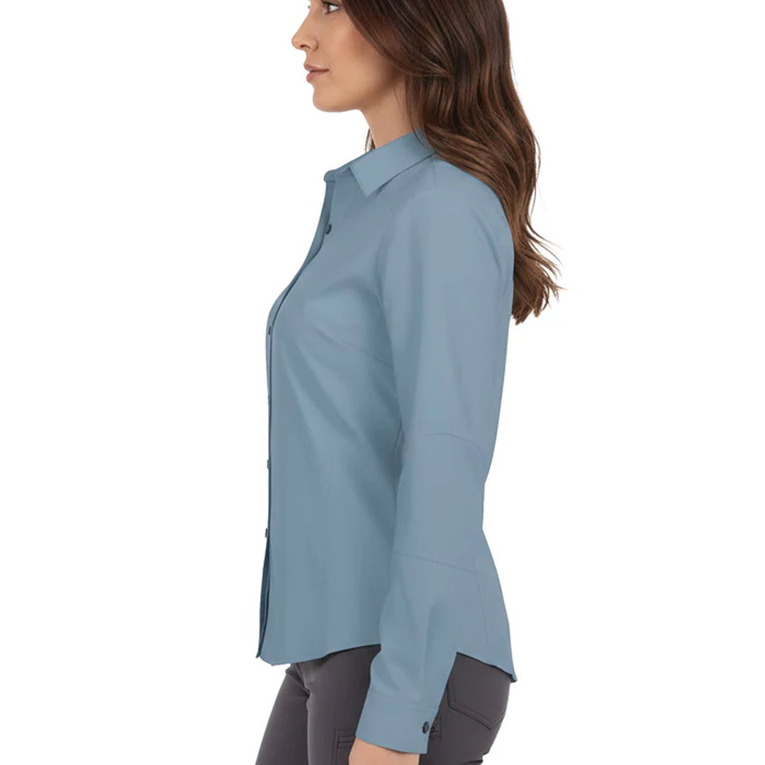 Blusa Carajás Con Cuello Técnica Antiácida Mujer Oxwear UPF Colores 2