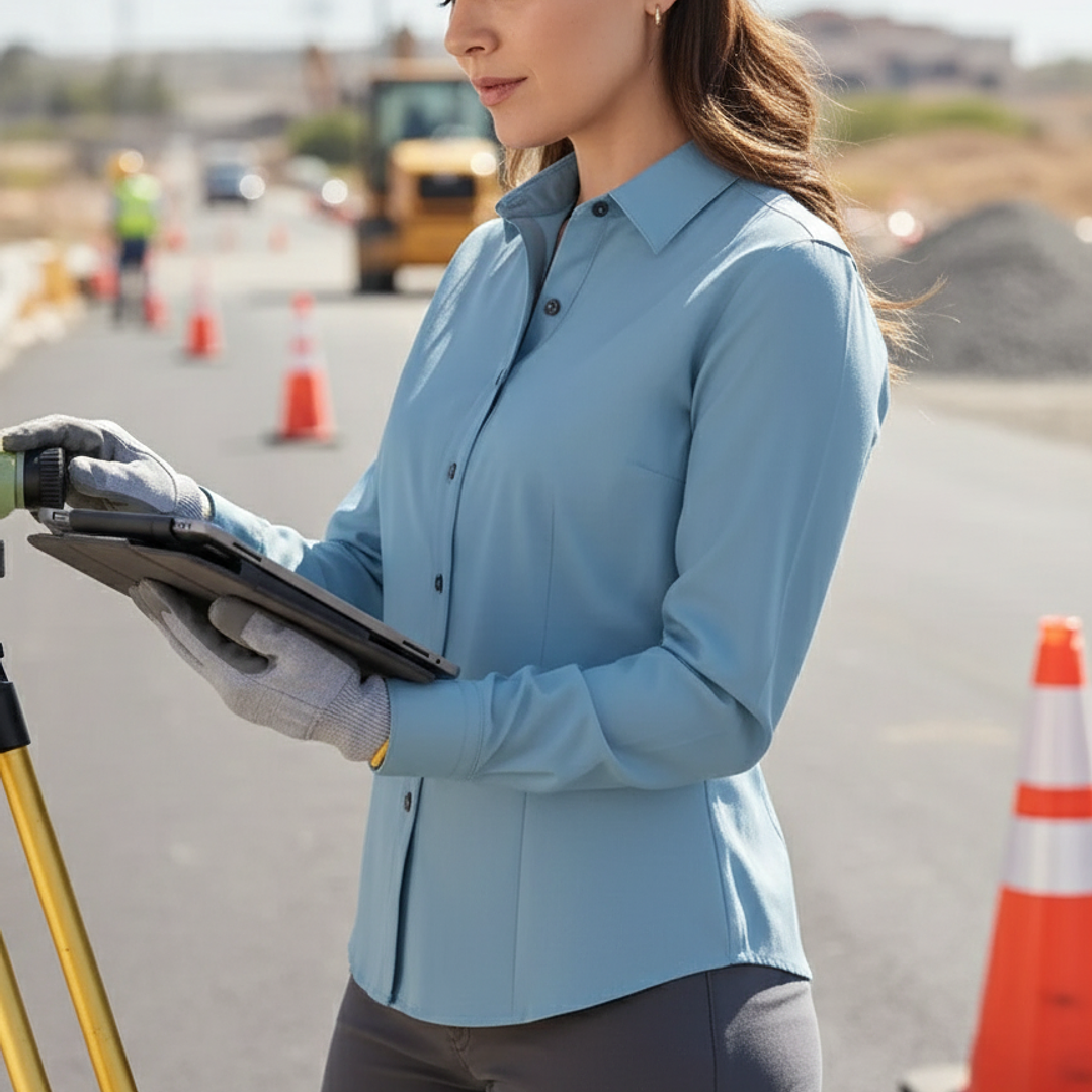 Blusa Carajás Con Cuello Técnica Antiácida Mujer Oxwear UPF Colores 3