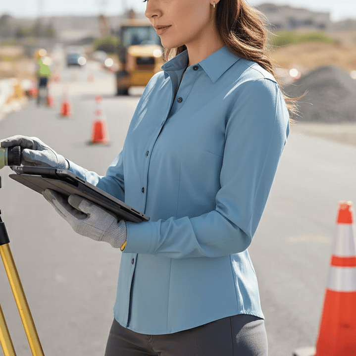 Blusa Carajás Con Cuello Técnica Antiácida Mujer Oxwear UPF Colores 3