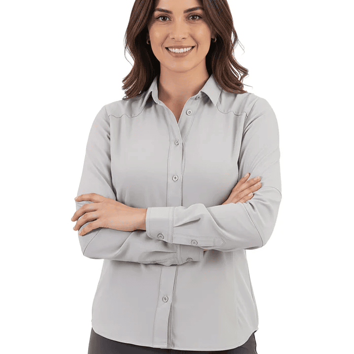 Blusa Carajás Con Cuello Técnica Antiácida Mujer Oxwear UPF Colores 4