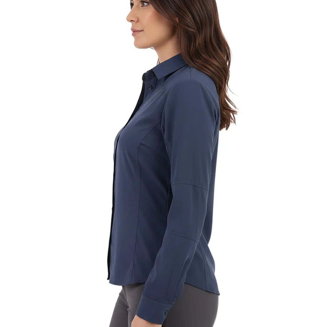 Blusa Carajás Con Cuello Técnica Antiácida Mujer Oxwear UPF Colores 8