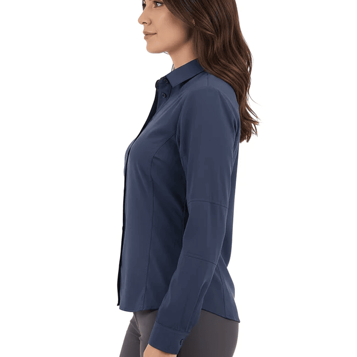 Blusa Carajás Con Cuello Técnica Antiácida Mujer Oxwear UPF Colores 8