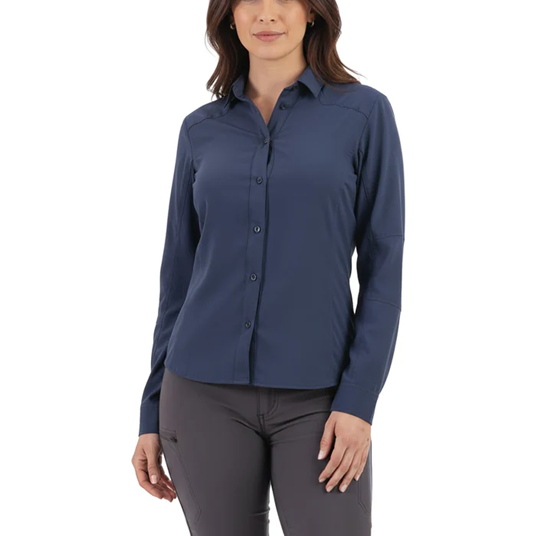 Blusa Carajás Con Cuello Técnica Antiácida Mujer Oxwear UPF Colores 7