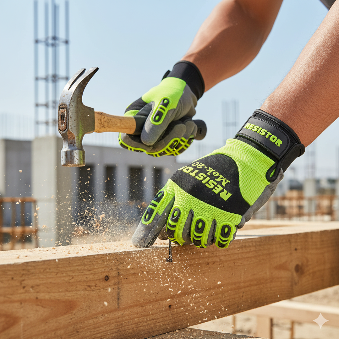 Guante MEK 20 HI-VIS Touch Anti Vibración Resistor 2