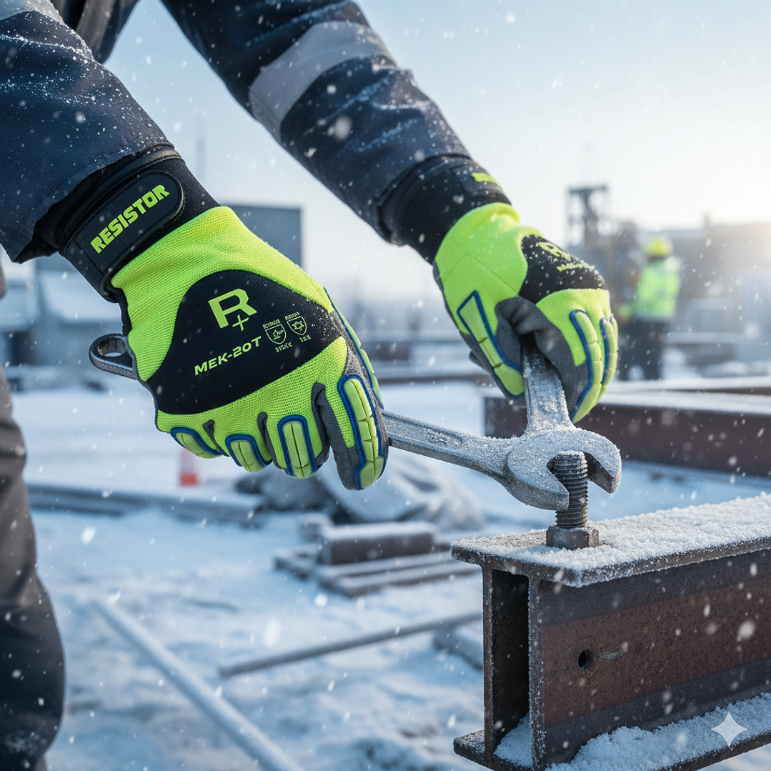 Guante MEK 20T HV Térmico HI-VIS Touch Anti-Vibración Resistor 2