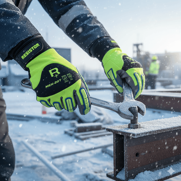 Guante MEK 20T HV Térmico HI-VIS Touch Anti-Vibración Resistor 2