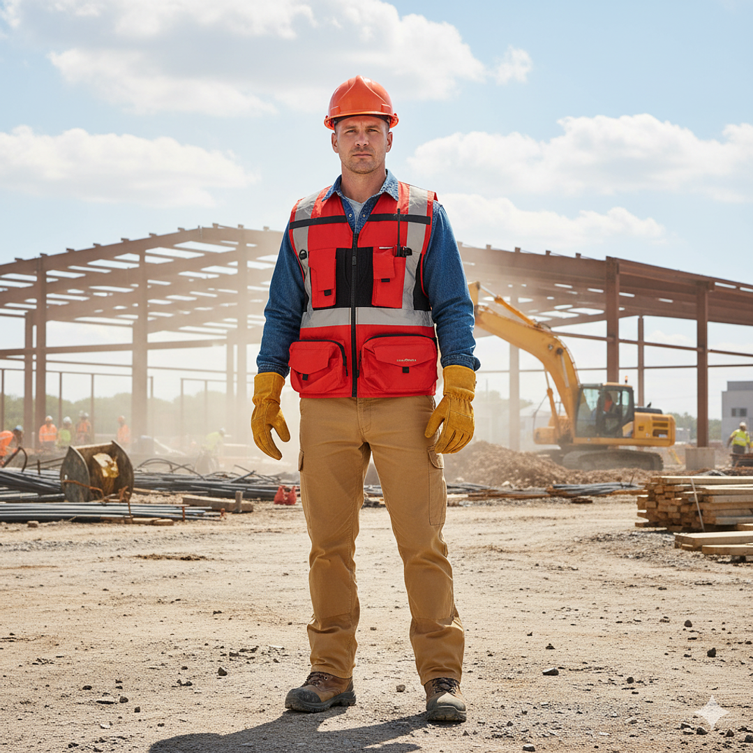 Chaleco Geólogo Ingeniero Geoplus 2 Hombre Azul / Salmon / Amarilla / Rojo 9