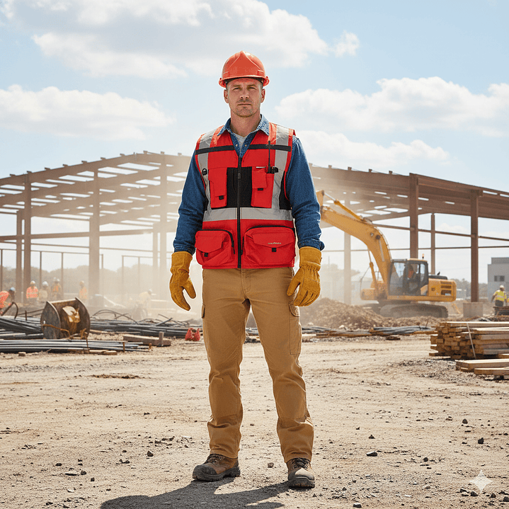 Chaleco Geólogo Ingeniero Geoplus 2 Hombre Azul / Salmon / Amarilla / Rojo 9