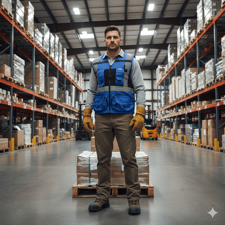 Chaleco Geólogo Ingeniero Geoplus 2 Hombre Azul / Salmon / Amarilla / Rojo 11