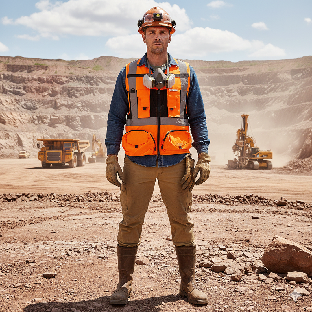 Chaleco Geólogo Ingeniero Geoplus 2 Hombre Azul / Salmon / Amarilla / Rojo 12