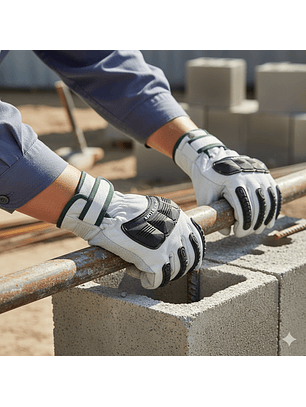 Guante Cabritilla Con Forro TPR Resistor Antigolpe