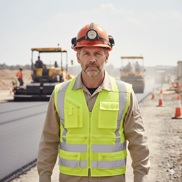 Chaleco Geólogo Cinta 360° Verde / Salmón Fluor Activex ISP 6