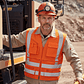 Chaleco Geólogo Cinta 360° Verde / Salmón Fluor Activex ISP - Miniatura 2