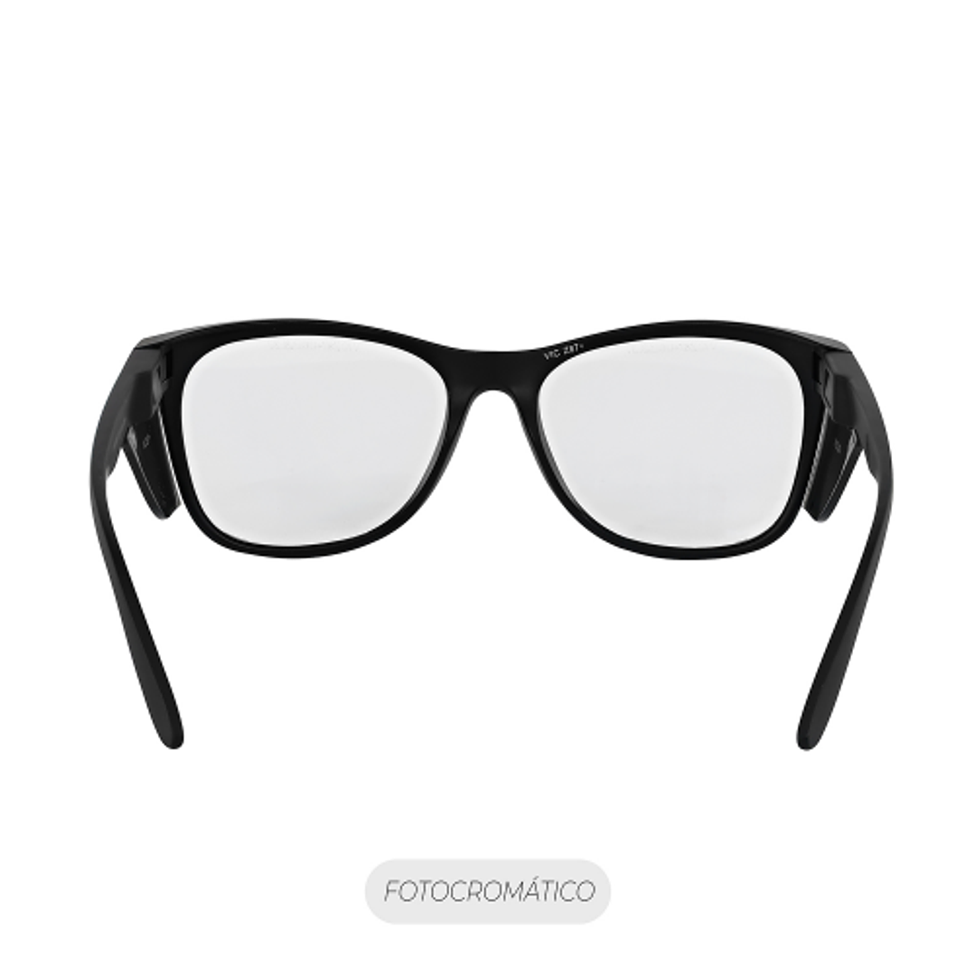 Lente Fotocromático Safeblack Steelpro UV Desmontable Dia y Noche 4