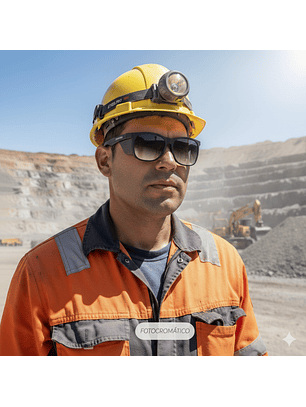 Lente Fotocromático Safeblack Steelpro UV Desmontable Dia y Noche