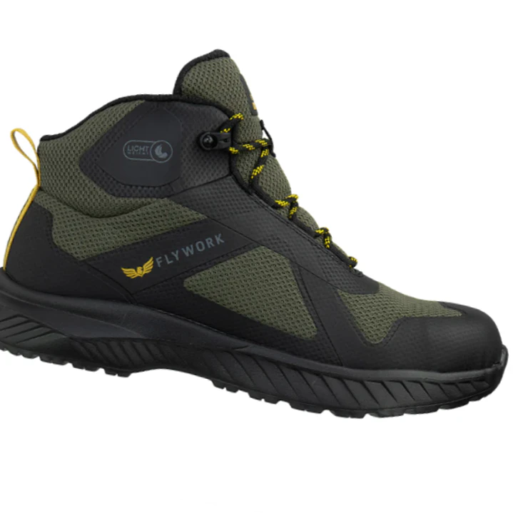 Botín Zapatilla Edelbrock Fly Work 2 Ultraligero DK Green Black 1