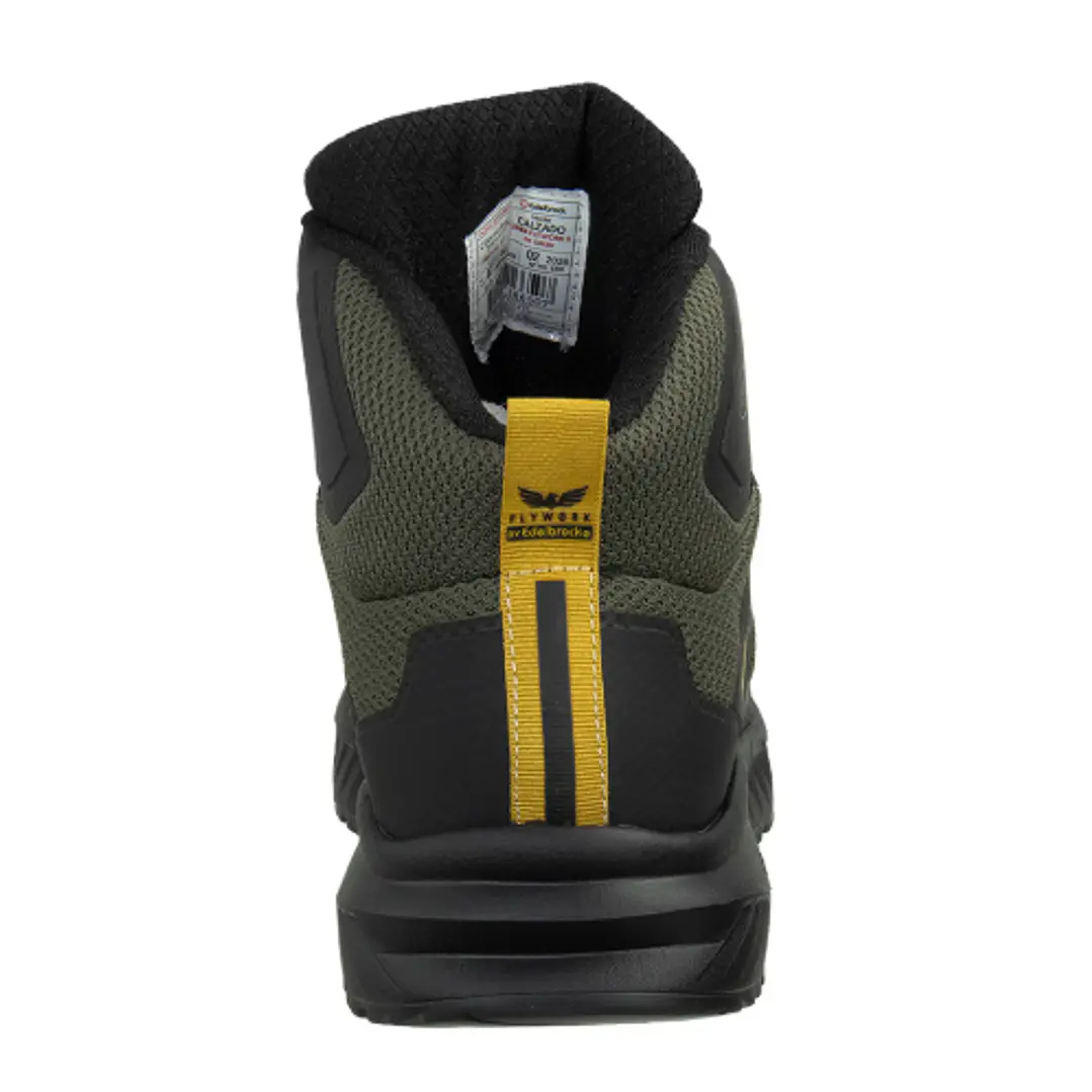Botín Zapatilla Edelbrock Fly Work 2 Ultraligero DK Green Black 6